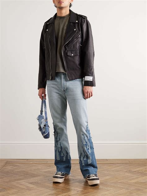 GALLERY DEPT. LA Blvd Flared Appliquéd Distressed Jeans for Men | MR PORTER