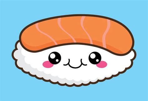 50%OFF SALE Kawaii clipart kawaii sushi clipart by CockatooDesign Cute Food Drawings, Cute ...