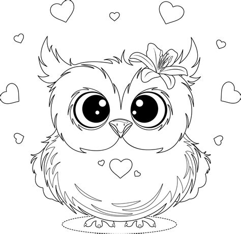 Owl Coloring Pages