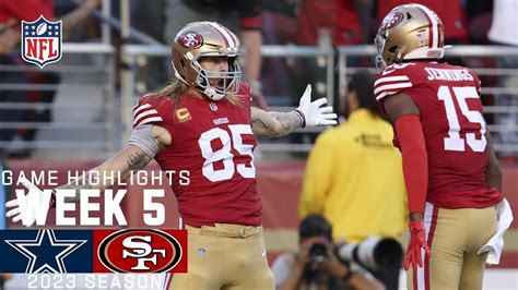 Cowboys vs 49ers Game Highlights - YouTube