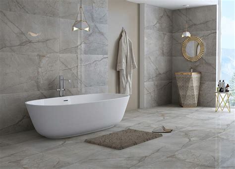 Ceramic Silver Grey Glossy Vitrified Floor Tiles,, 54% OFF