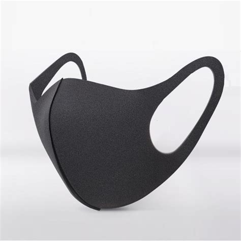 Black Fabric Mask – Moisture-wicking Anti-bacterial UV – Health Supply ...