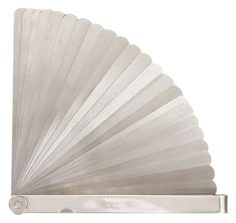 MITUTOYO, Metric, 28 Feeler Blades, Feeler Gauge Set - 16X227|184-303S - Grainger