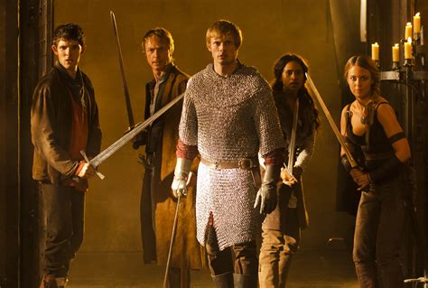 Arthur, Merlin, Gwen, Tristan & Isolde - Merlin on BBC Photo (28658630) - Fanpop