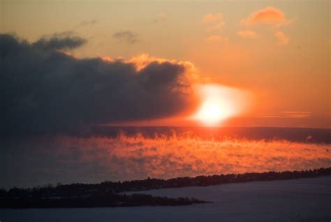 Photos, video: Frigid temps bring gorgeous sea smoke to Duluth | MPR News