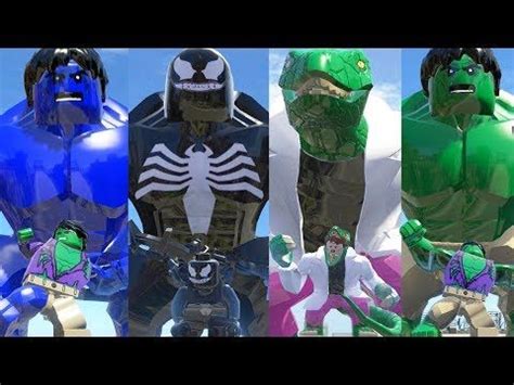 Blue Hulk,Venom,Lizard,Hulk Transformation - LEGO Marvel Super Heroes ...