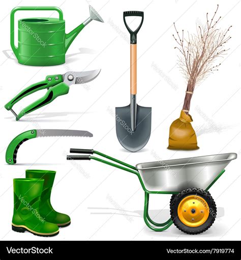 Garden icons set 1 Royalty Free Vector Image - VectorStock