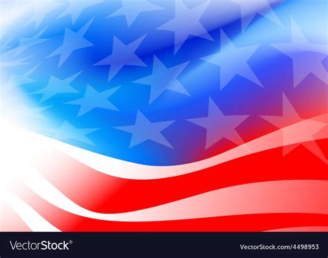 Abstract american flag on a white background Vector Image