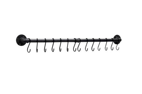 Garvin Metal Straight Wall Mounted Pot Rack