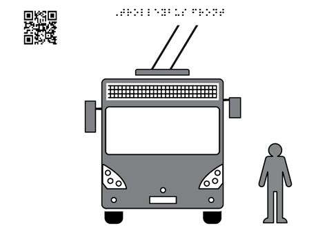 Trolleybus facade - Tactile Images Encyclopedia