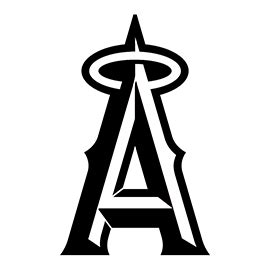 MLB - Los Angeles Angels Logo Stencil | Free Stencil Gallery