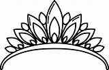Princess Crowns Coloring Pages sketch template
