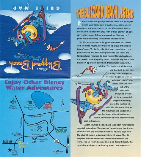 Disney Vacation Kingdom: Blizzard Beach Guidemap