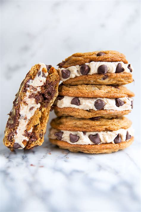 Chocolate Chip Cookie Dough Sandwich Cookies
