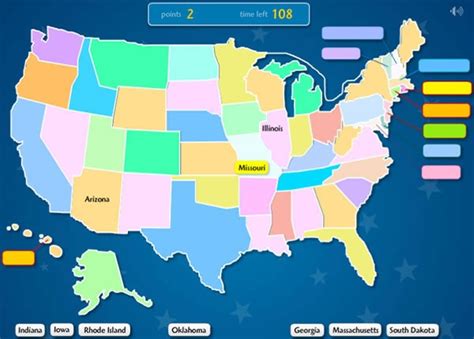 Ameriquake by MrNussbaum.com | Geography games for kids, Geography games, United states geography