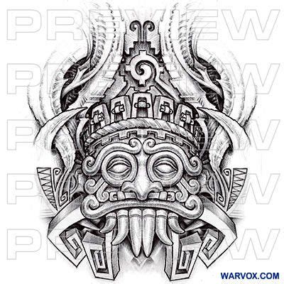 Aztec Sun Tattoo Design - ₪ AZTEC TATTOOS ₪ Warvox Aztec Mayan Inca ...