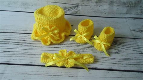 Yellow Baby Dress Newborn Baby Outfit Yellow Baby Girl Set | Etsy