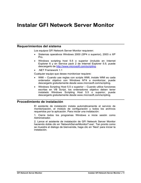 Instalar GFI Network Server Monitor