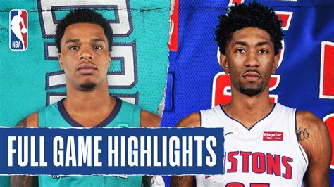 HORNETS at PISTONS | FULL GAME HIGHLIGHTS | February 10, 2020 - YouTube