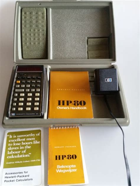 Hewlett Packard - HP80 calculator in original box - Catawiki