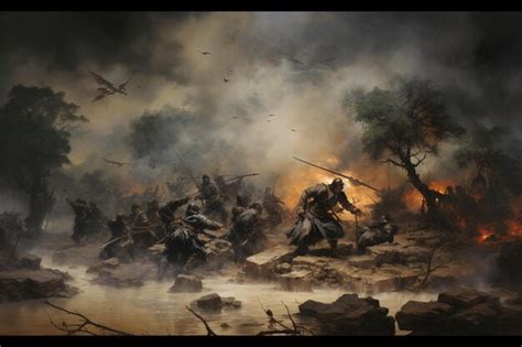 Premium AI Image | An Realism History Samurai Battle Scene in Intense ...