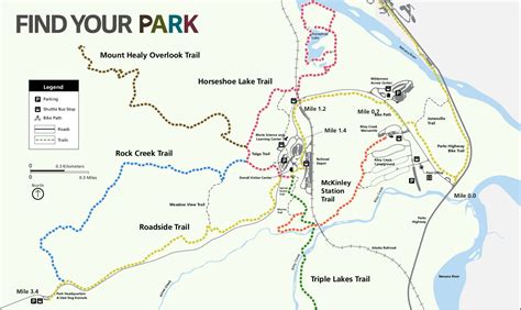 Denali National Park Trail Map