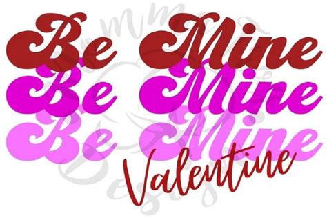 Be Mine Valentine Retro png