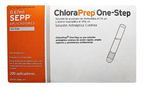 Chloraprep One-step Solución Antiséptica Cutánea 0.67 Ml | Meses sin ...