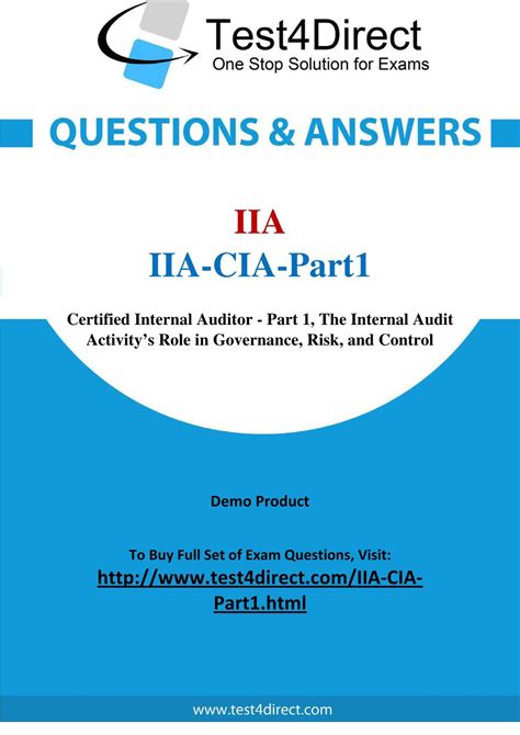 PPT - IIA-CIA-Part1 Real Exam Questions PowerPoint Presentation, free download - ID:7251541