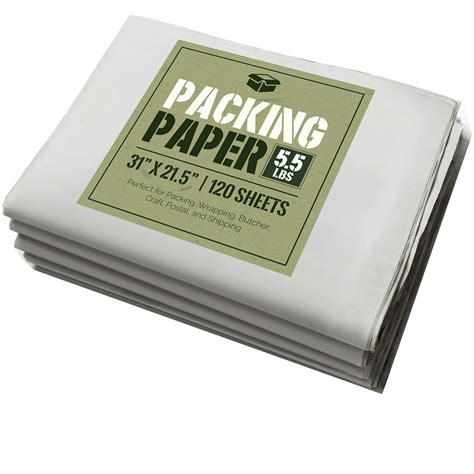 Newsprint Packing Paper: 5.5 lbs (~125 Sheets) of Unprinted, Clean ...