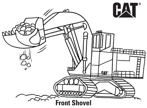 Free Backhoe Loader Coloring Pages