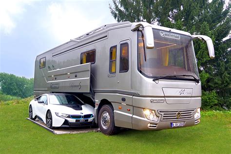 Volkner Mobil Luxury Motorhome Features a Built-In Garage Under the ...