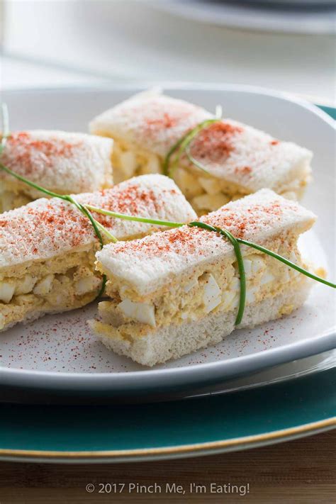 Deviled Egg Salad Finger Sandwiches | Recipe | Tea sandwiches recipes ...