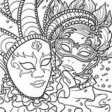 Mardi Gras Coloring Pages Free Printable sketch template