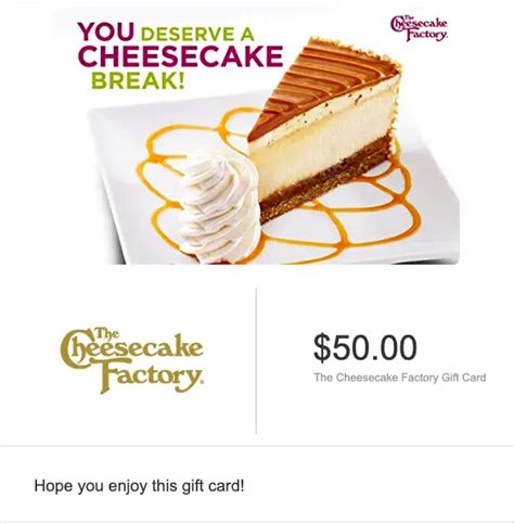 Win a The Cheesecake Factory Gift Card - Freebie Alley