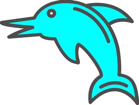 Dolphin Vector Icon 15567547 Vector Art at Vecteezy