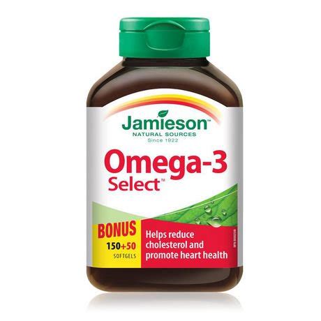 Gélules Oméga-3 Sélect de Jamieson, 1 000 mg | Walmart Canada