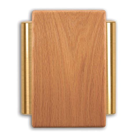 Heath Zenith Wired Door Chime With Solid Oak Cover And Satin Brass ...