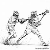 Lacrosse Coloring Pages  Free & Printable sketch template