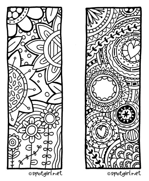 Bookmarks To Color Printable - Printable Word Searches