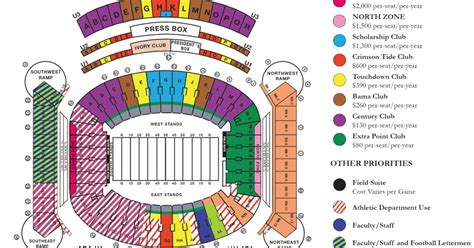 bryant denny seating chart