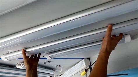 how to install LED batten luminaire linear light to ceiling surface | Follow this video to see ...