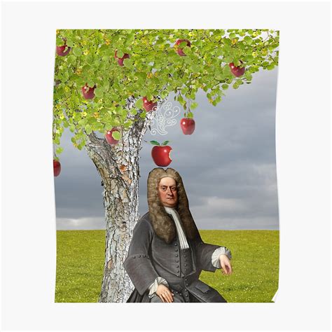 "Isaac Newton Apple Tree" Poster by red-leaf | Redbubble