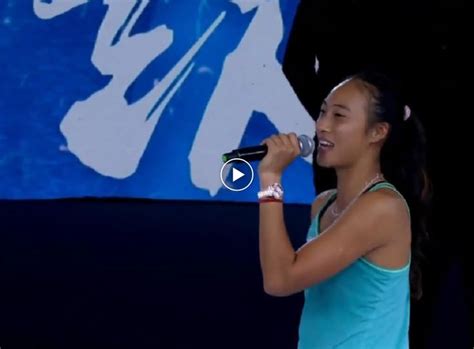 Qinwen Zheng shows her singing skills after her triumph in Zhengzhou ...