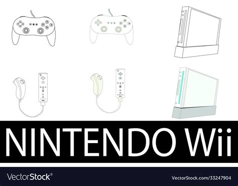 Nintendo wii Royalty Free Vector Image - VectorStock