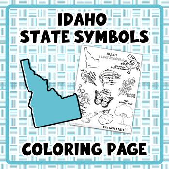 Idaho State Symbols | Coloring Page | State Unit | Social Studies ...