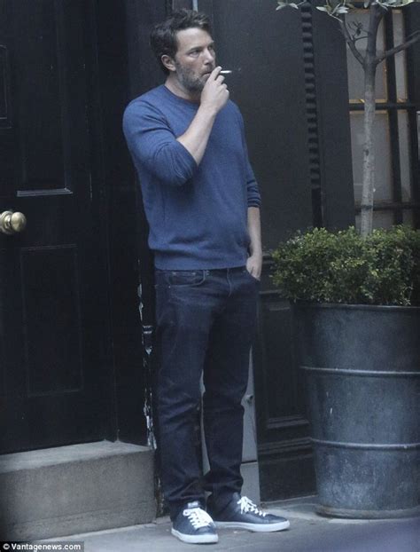 Ben Affleck puffs on a cigarette in London awhile filming the Justice League | Daily Mail Online