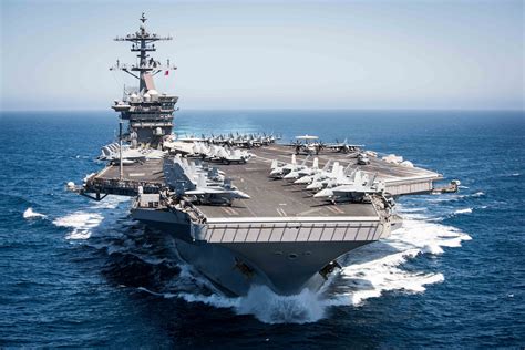 PACIFIC OCEAN (April 30, 2017) The aircraft carrier USS Theodore Roosevelt (CVN 71) transits the ...