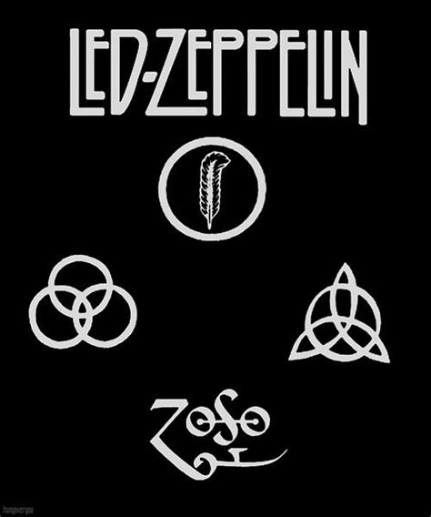 Color of the Led Zeppelin Logo | Led zeppelin logo, Led zeppelin symbols, Zeppelin