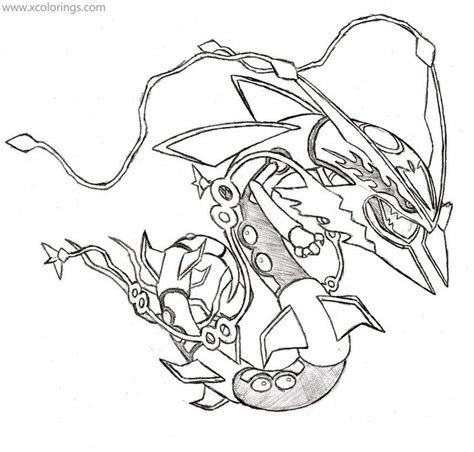 Pokemon Mega Rayquaza Coloring Pages | The Best Porn Website